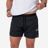 The Burlebo Men's Training Shorts in Black Camo