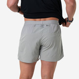 Burlebo Men's Training Shorts Heather Grey flat lay