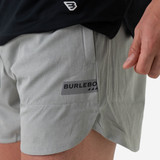 Burlebo Men's Training Shorts Heather Grey detail view