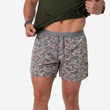 The Burlebo Men's Training Shorts in Classic Deer Camo
