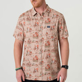 The Burlebo Men's Performance Button Up Shirt in Cowboy Up