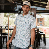 The Burlebo Men's Performance Button Up Shirt in Lone Star State