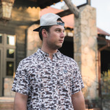 The Burlebo Men's Performance Button Up Shirt in Brush Country