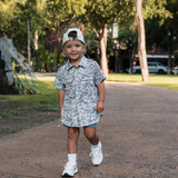 The Burlebo Boys' Performance Western Shirt in Deer Camo