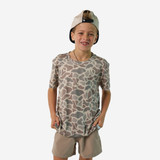 Burlebo Toddlers' Go To Tee Classic Deer Camo flat lay