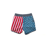 Burlebo Toddlers' Swim Trunks Throwback USA front view
