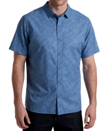 The Kuhl Men's Breeze Short Sleeve Shirt in River Blue