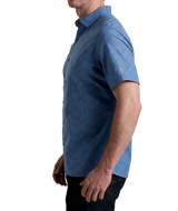 KUHL Breeze Short Sleeve Shirt River Blue front view