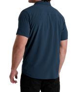 KUHL Men's Edge Short Sleeve Shirt Pirate Blue back view