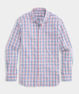 Vineyard Vines Men's Performance Higgs Beach Plaid Sundown Shirt Mariner full view