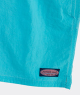 The Vineyard Vines Men's 6" Solid Island Swim Trunks in Turquoise