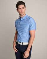 Rhone Men's Commuter Polo Bright Sapphire collar detail