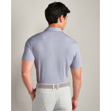 The Rhone Men's Commuter Polo in Purple Smoke Oxford