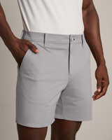 The Rhone Men's Commuter 7 inch Short in Light Grey