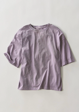 Free People Women's We The Free Perfect Oversized Tee Plum Ash front