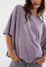 Free People Women's We The Free Perfect Oversized Tee Plum Ash detail