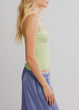 Free People Women's Spring Fever Cami in Lime Kiwi