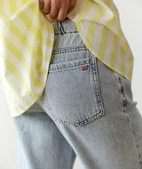 Marine Layer Women's Ella Straight Leg Jeans light wash back view