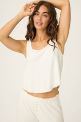 PJ Salvage Women's Pointelle Tank Top front view