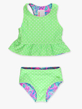 Ruffle Butts Girls' Paisley Tankini