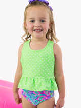 Ruffle Butts Girls' Paisley Tankini