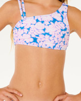 Rip Curl Girls' Sunshine Squad Bikini Electric Blue flat lay