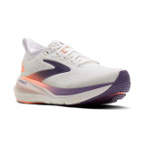 The Brooks Women's Glycerin 23 Running Shoes in White and Mulled Grape