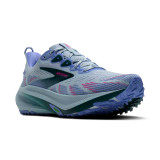 The Brooks Women's Ghost Trail Running Shoes in Skyway and Atlantic Deep
