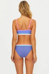 Beach Riot Women's Color Block Val Bikini Top in Sherbert Shores back view