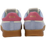 Gola Women's Cyclone Sneakers Air Blue and Bubblegum three-quarter view