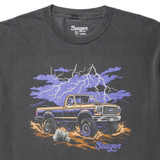 Seager Men's Mud Romp Tee Pigment Wash Black back view