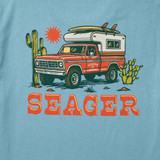The Seager Men's Baja Tee in Ocean Breeze