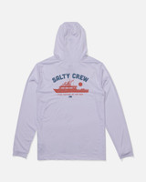 The Salty Crew Overnight Hood Sunshirt in White