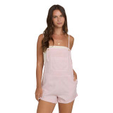 The Billabong Women's Wild Pursuit Overalls in Rosewater