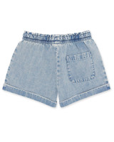Feather 4 Arrow Girls' Denim Salty Shorts indigo front view