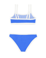 Feather 4 Arrow Girls' Maui Bikini in Marina Blue detail view