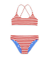 Feather 4 Arrow Girls' Waverly Reversible Bikini in True Red