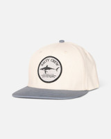 The Salty Crew Boys' Bruce 6 Panel Snapback Hat in Off White and Slate