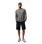 Columbia Men's PFG Terminal Tackle Long Sleeve Tee Charcoal back view