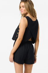 O'Neill Women's Sanders Tank Top Black flat lay