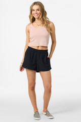 O'Neill Women's Sanders Shorts in Black front view