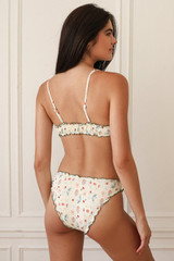 Dippin Daisys Women's Printemp Bonita Bikini Top Printemps5 front view