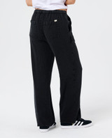 Rip Curl Women's Classic Wide Leg Pants in Black front view