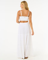 Rip Curl Women's Premium Surf Maxi Dress in White back view