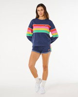 Rip Curl Women's Surf Revival Relaxed Crew front view
