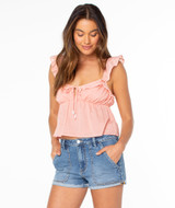 Roxy Women's Outrigger Skort in Coral Almond