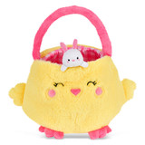 Iscream Hoppy Chick Plush Basket detail view