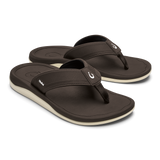 The Olukai Men's 'Ahi Kai Sandals in Dark Java