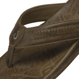 Olukai Men's Mea Ola Mano Sandals Mustang and Tan angle