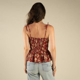 Sendero Provision Co. Women's Clementine Tie Tank Top front view